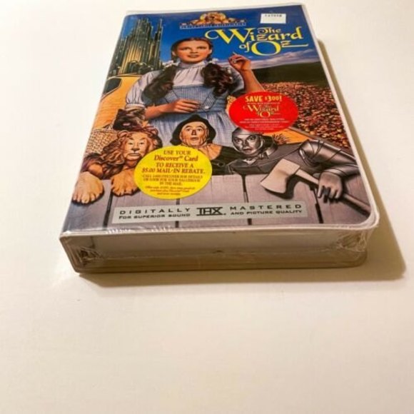 The Wizard of Oz VHS 1996 Clam Shell Packaging Vintage 90s Video Movie Sealed - Picture 9 of 12